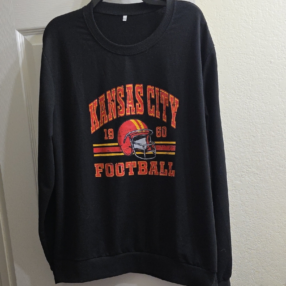 Kansas City Football Black Sweatshirt Size XXL